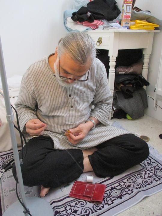 Imtiaz loved to sew. He would be up all night cutting, adjusting and sewing leather clothes.